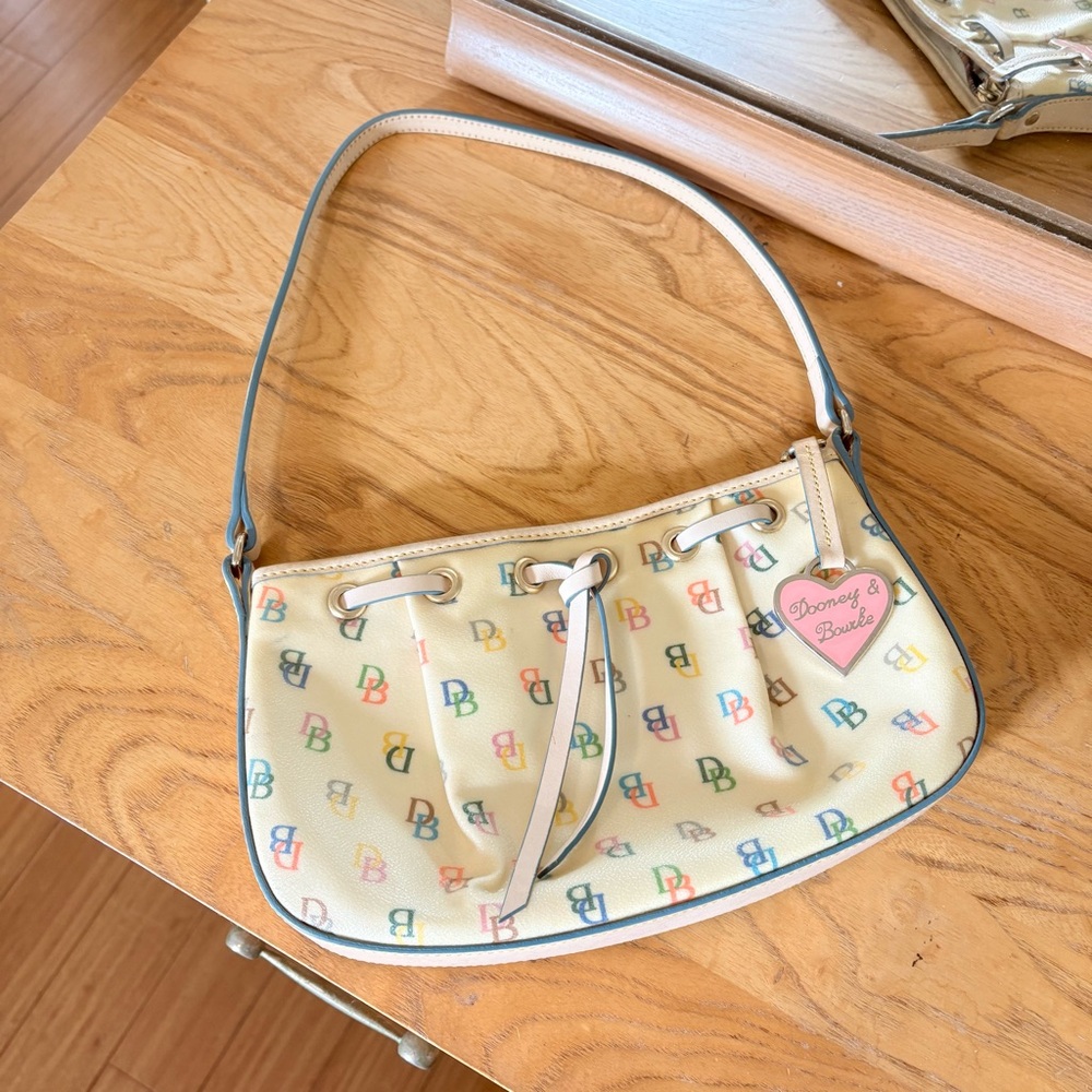 Dooney & Bourke Yellow and Rainbow Handbag SKU 1761